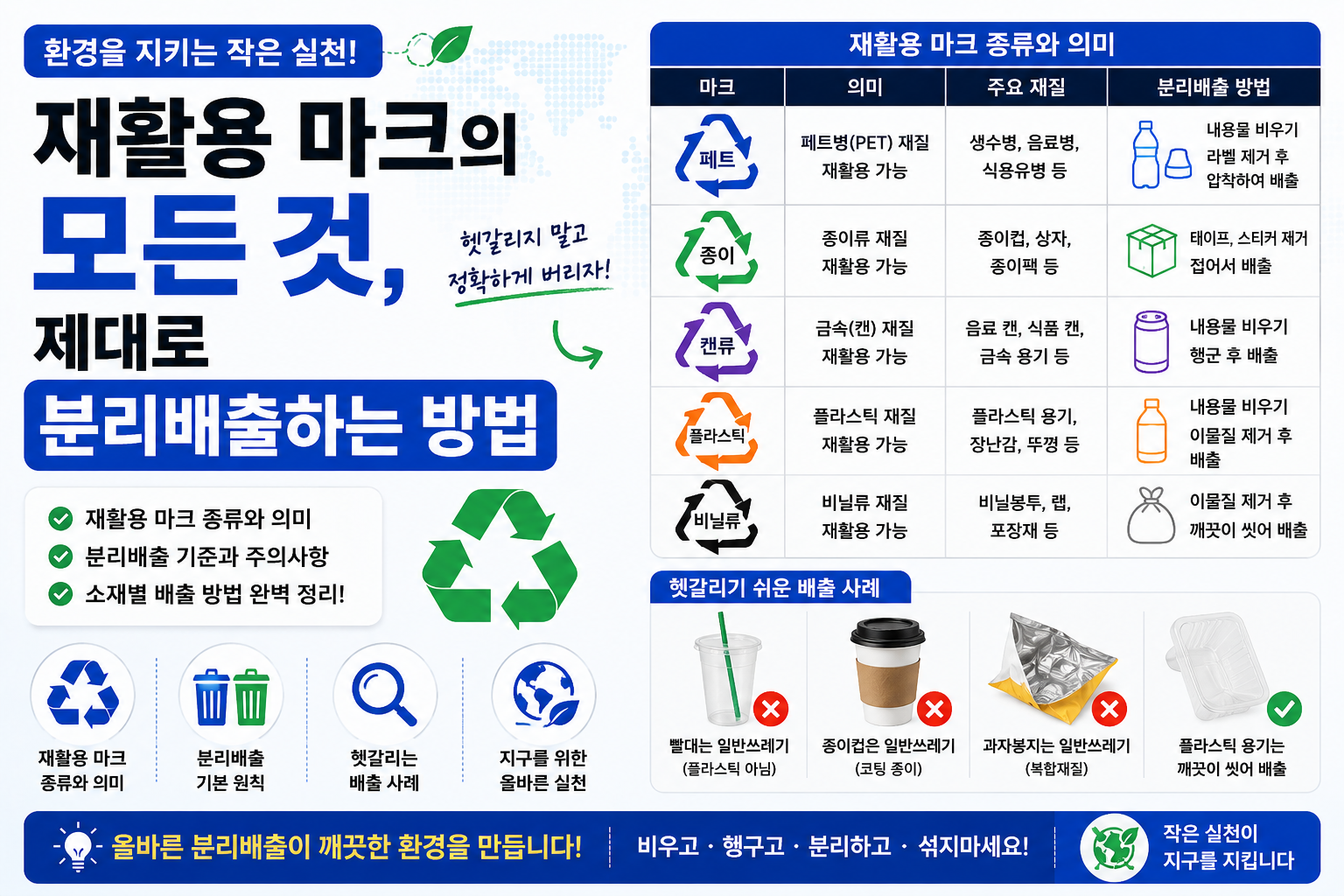 재활용 마크와 분리배출 가이드 썸네일