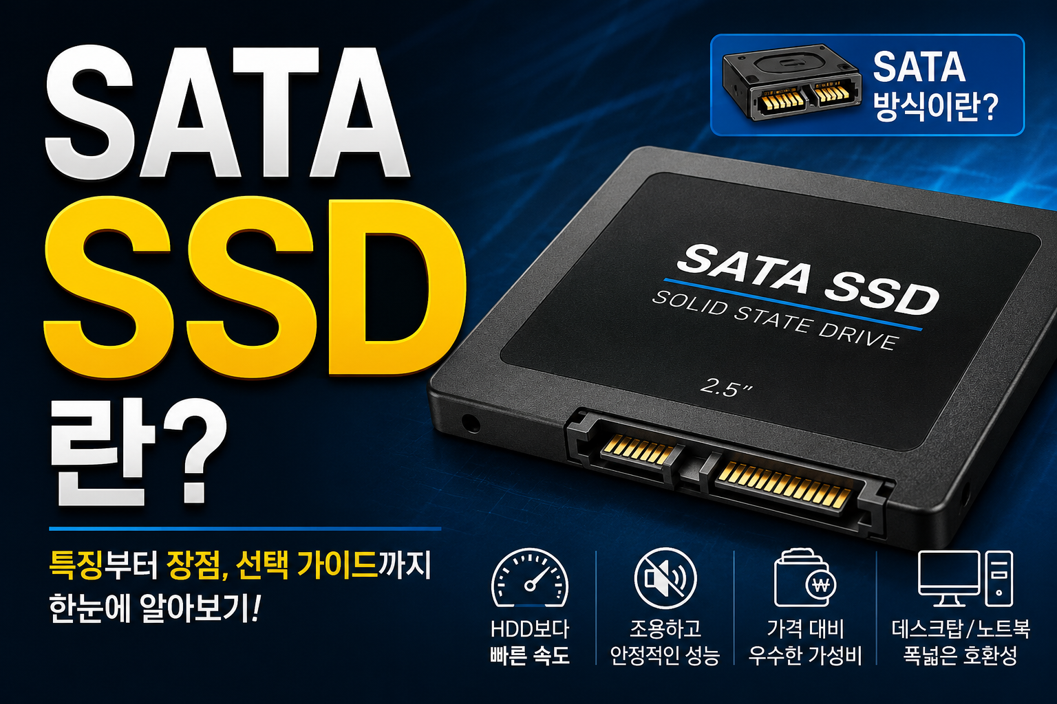 SATA SSD란? 특징과 장점 알아보기 썸네일