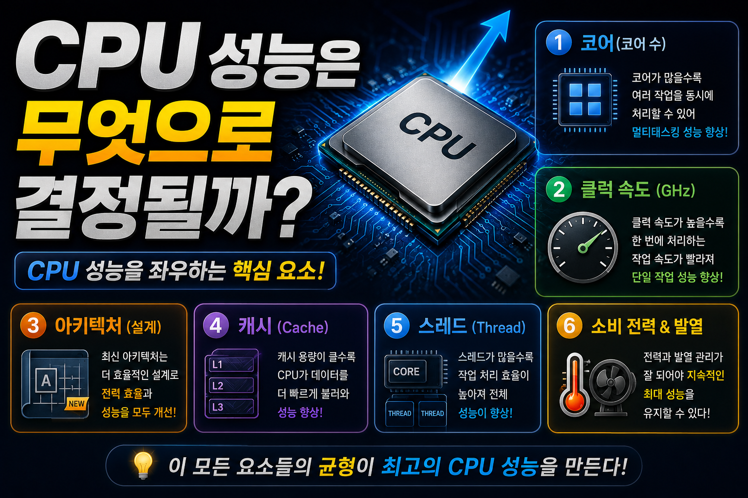 최고의 CPU 성능을 위한 핵심 요소 썸네일