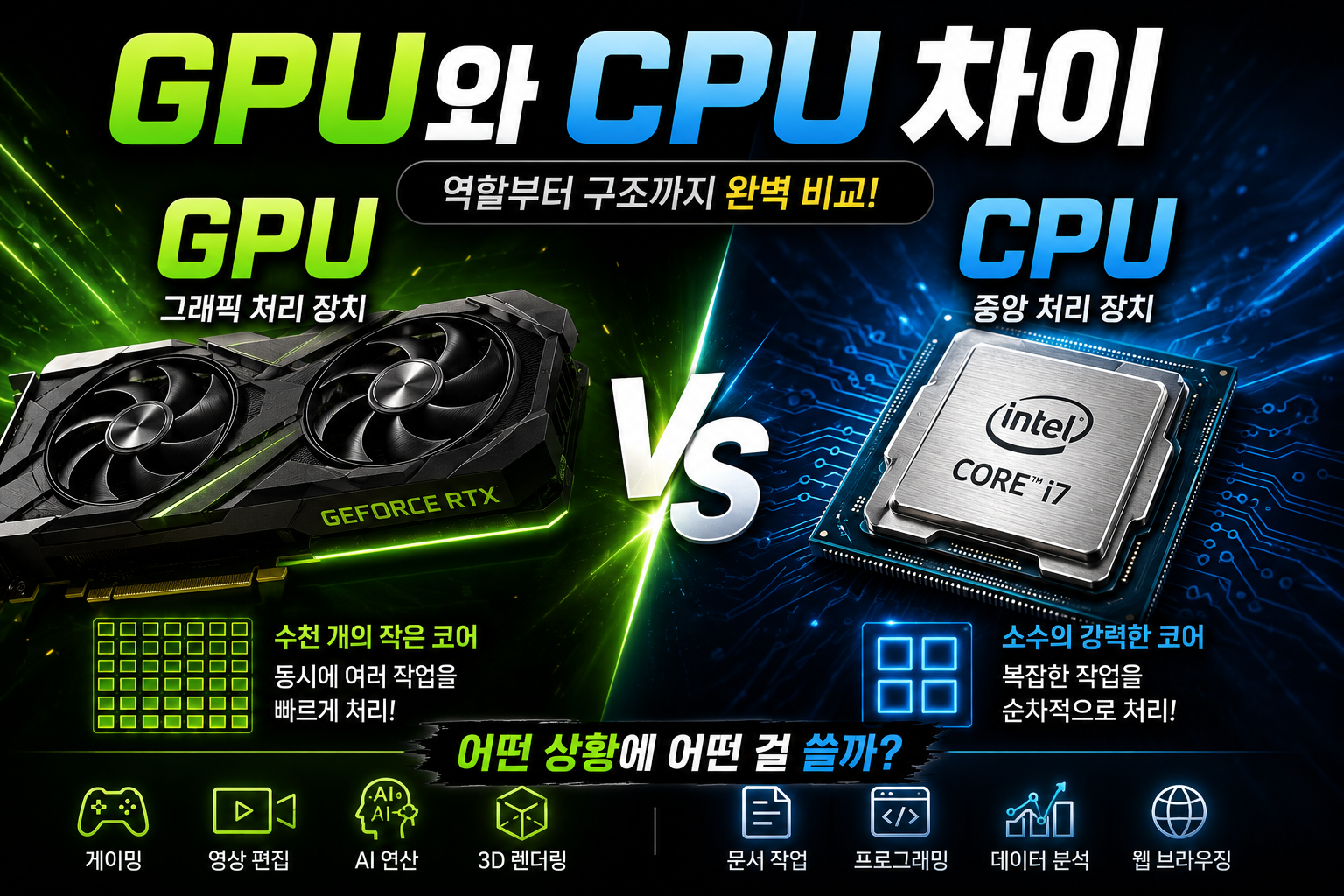 GPU와 CPU 비교 자세히 보기 썸네일