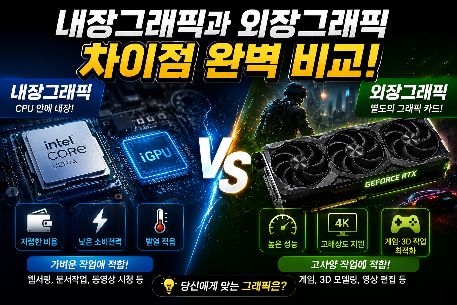 내장그래픽 vs 외장그래픽 비교 썸네일