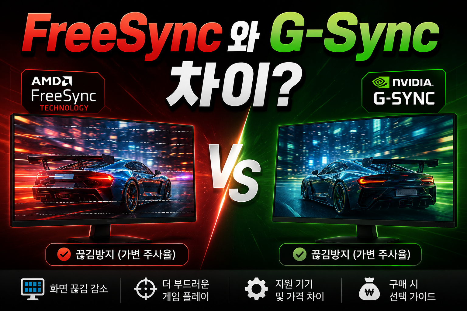 FreeSync vs G-Sync 차이? 썸네일