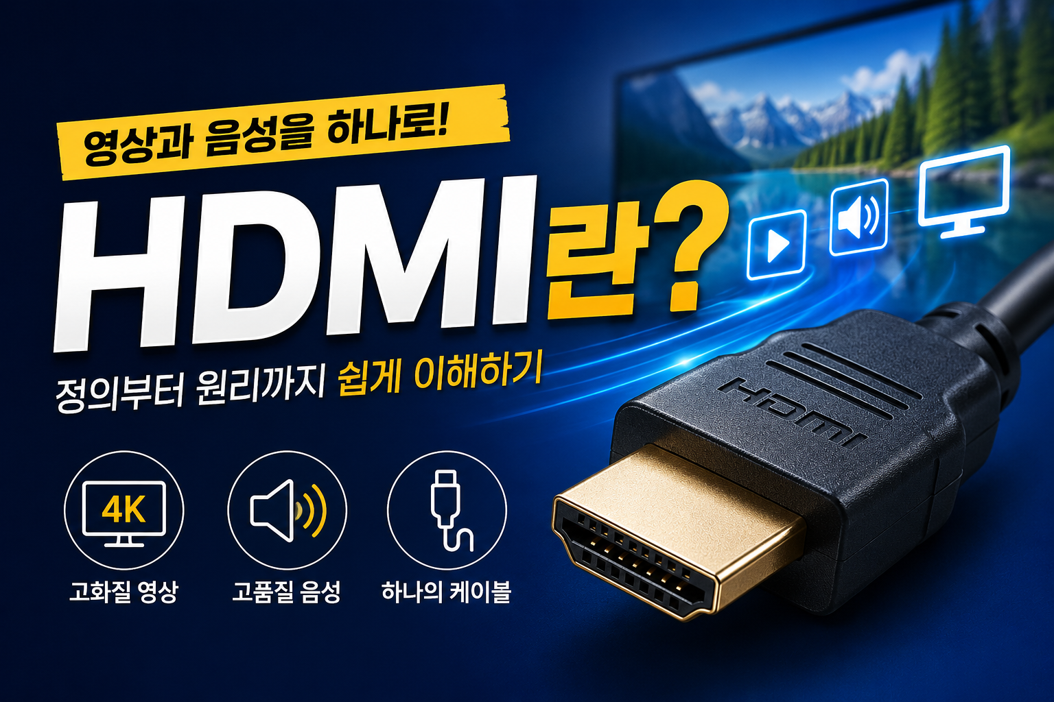 HDMI란? 하나의 케이블로 연결 썸네일