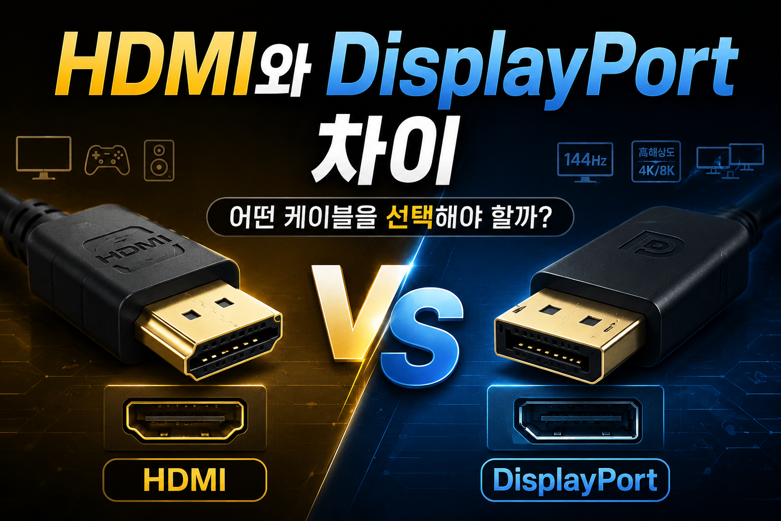 HDMI와 DisplayPort 차이 비교 썸네일