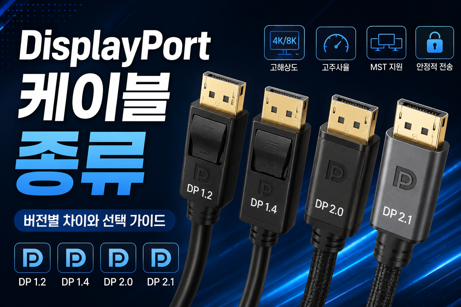DisplayPort 케이블 종류와 선택 가이드 썸네일
