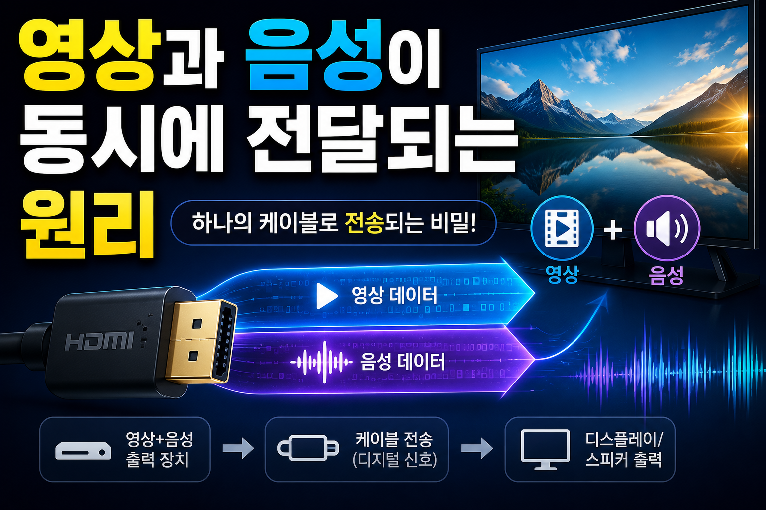 영상과 음성이 동시에 전달되는 원리 썸네일