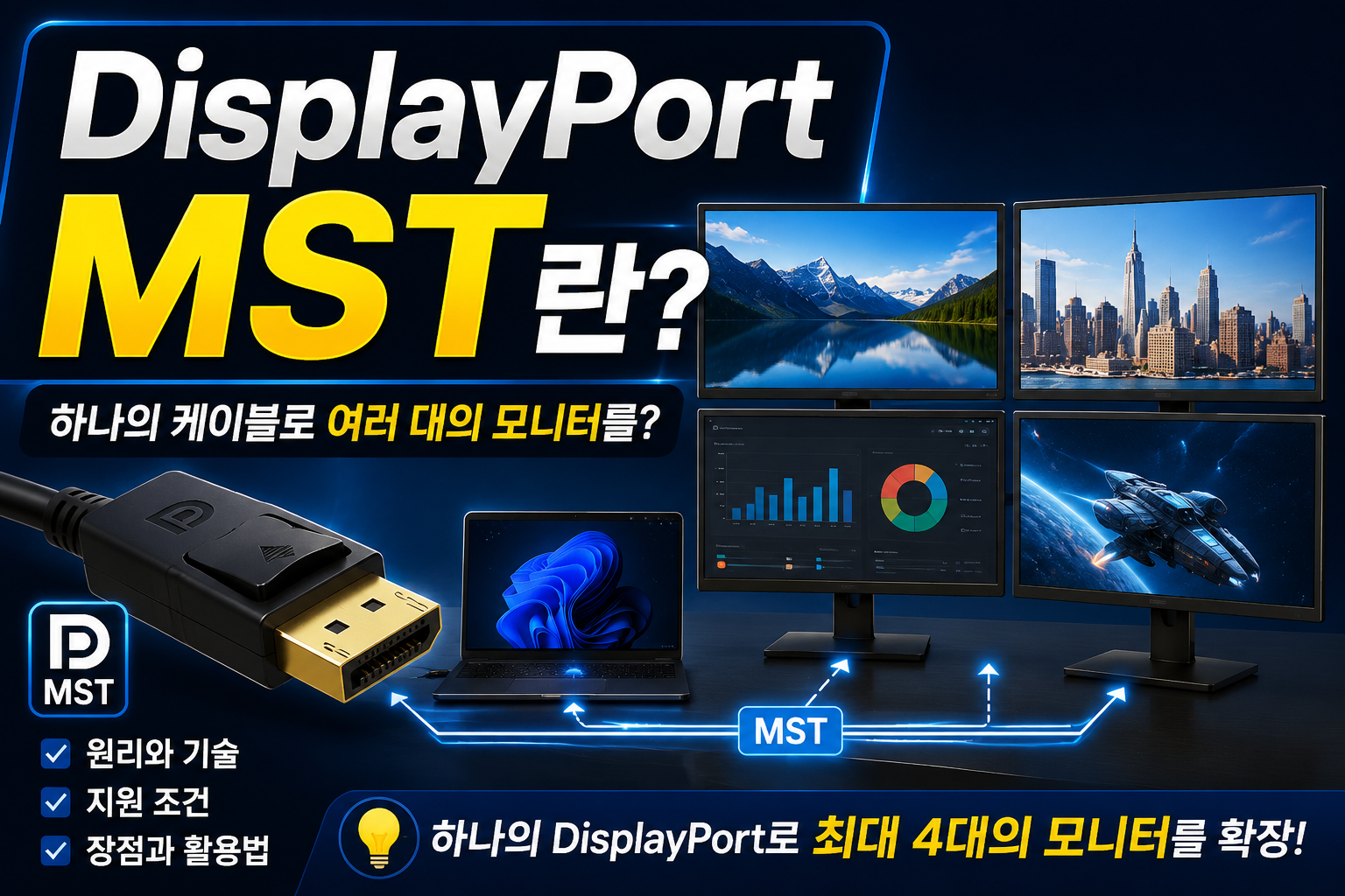 DisplayPort MST로 확장하는 멀티 모니터 setup 썸네일