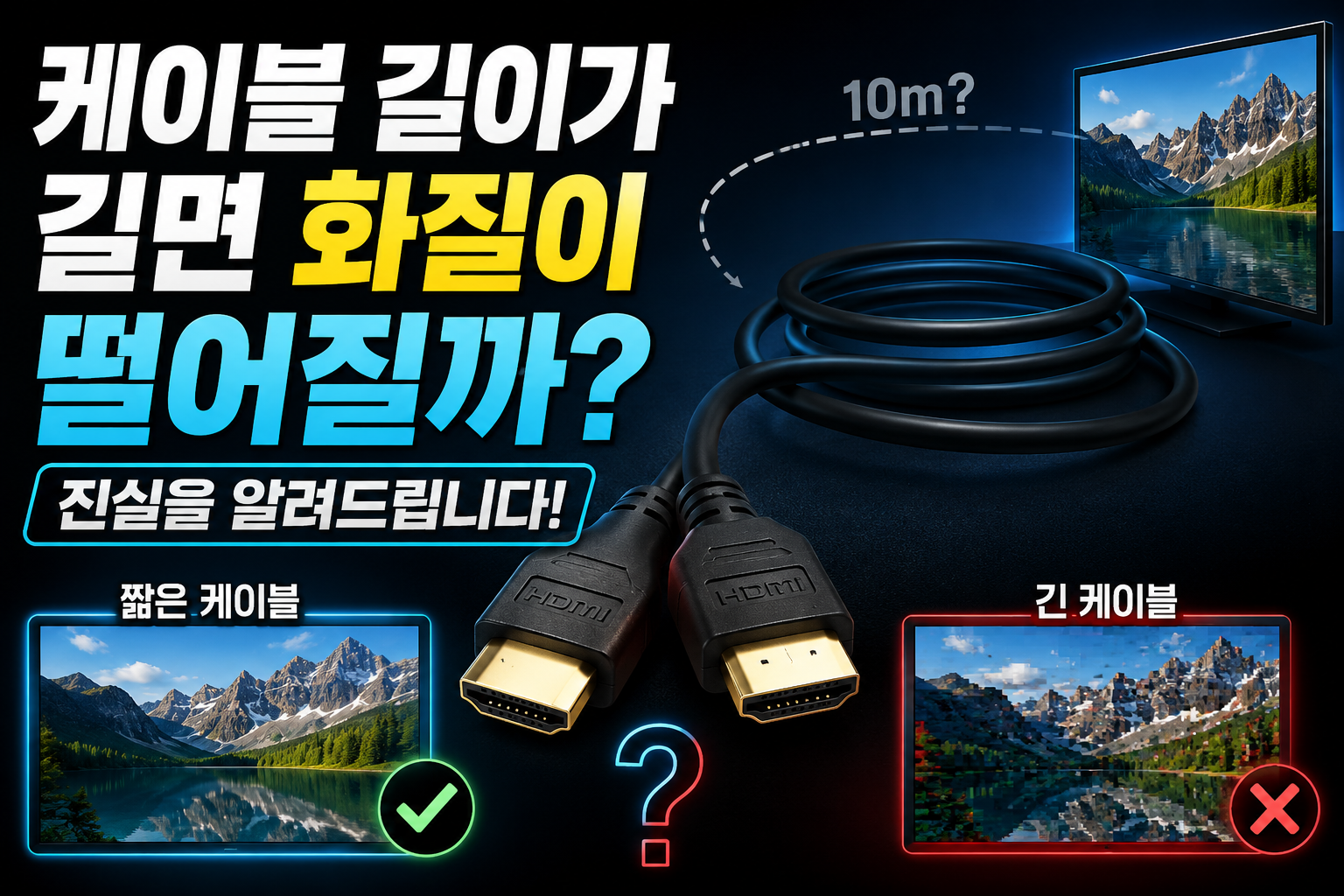 케이블 길이와 화질의 진실 썸네일