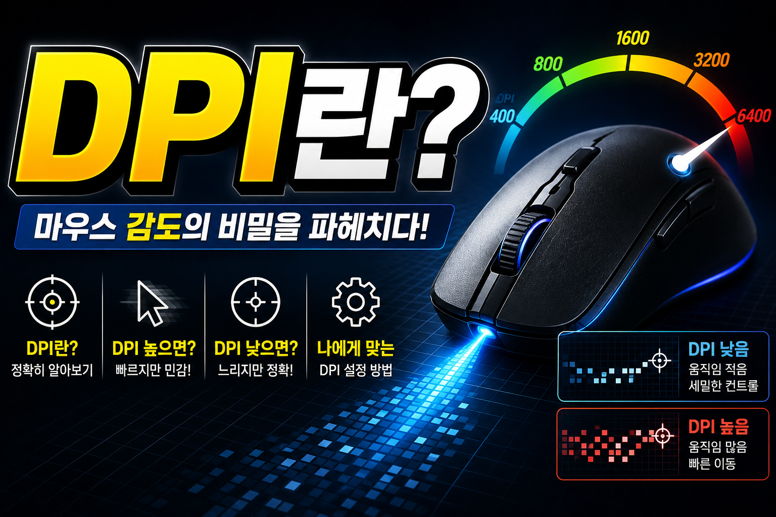 DPI란? 마우스 감도 완벽 가이드 썸네일