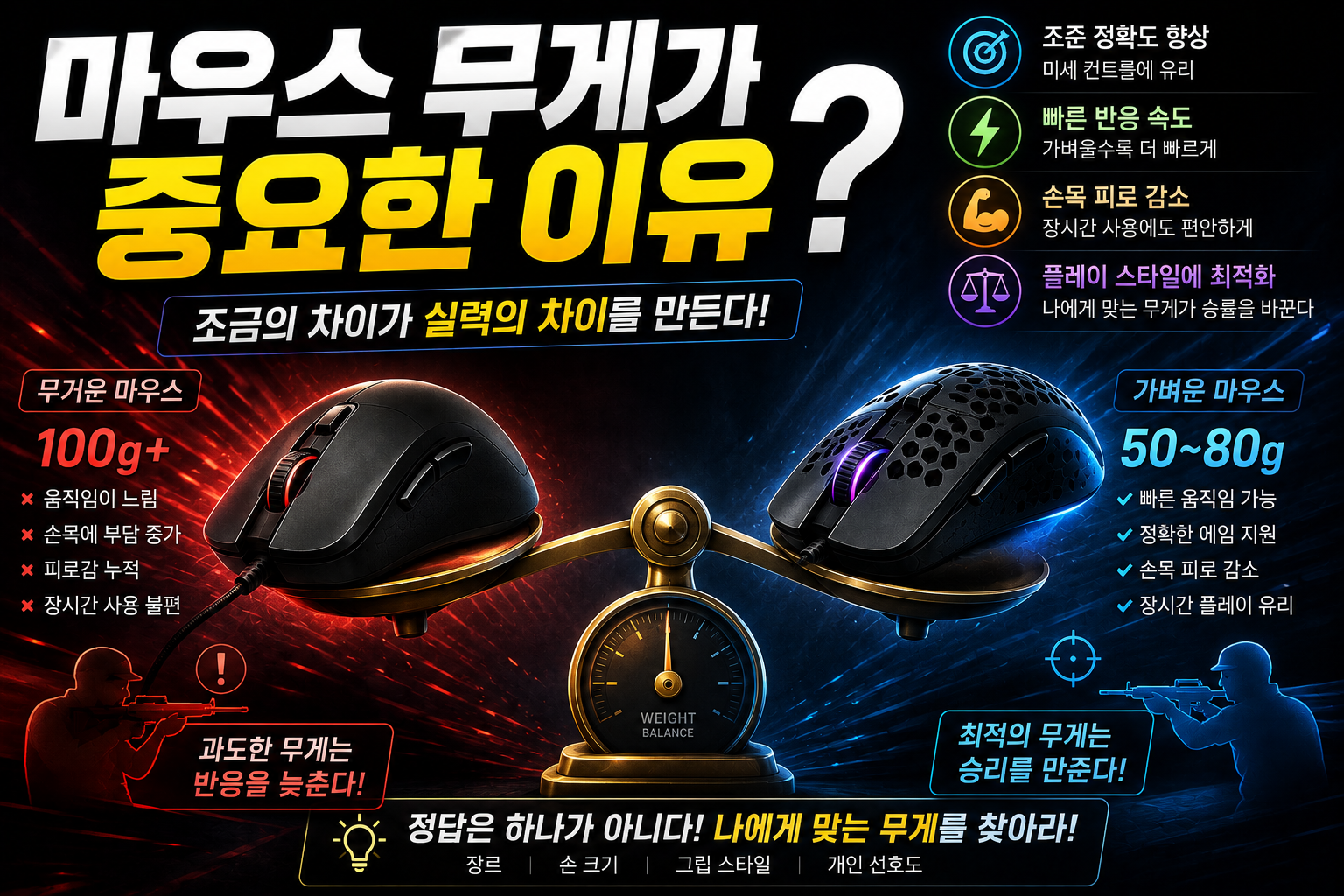 마우스 무게, 승패를 바꾸다 썸네일